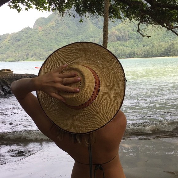 🌻 African Wide Brim Woven Straw Sun Hats 🌻 - Picture 2 of 8